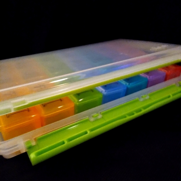Multicolor Pill Organizer Dispenser - Picture 3 of 3